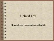 Upload Test
