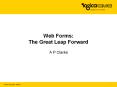 Web Forms: The Great Leap Forward PowerPoint PPT Presentation