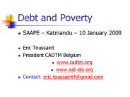 Debt and Poverty