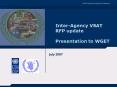 InterAgency VSAT RFP update Presentation to WGET PowerPoint PPT Presentation