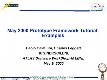 May 2000 Prototype Framework Tutorial: Examples presentation | free to view