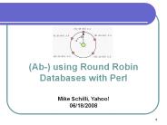 (Ab-) using Round Robin Databases with Perl