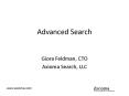 Advanced Search PowerPoint PPT Presentation