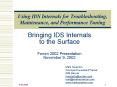 Bringing IDS Internals to the Surface Forum 2002 Presentation November 9, 2002 PowerPoint PPT Presentation