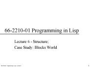 66221001 Programming in Lisp