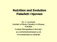 Nutrition and Evolution Fiskefett i hjernen PowerPoint PPT Presentation