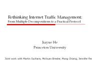 Rethinking Internet Traffic Management: From Multiple Decompositions to a Practical Protocol