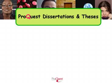 ProQuest Dissertations