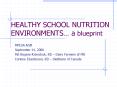 HEALTHY SCHOOL NUTRITION ENVIRONMENTS a blueprint PowerPoint PPT Presentation
