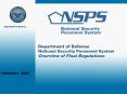 Department of Defense National Security Personnel System Overview of Final Regulations PowerPoint PPT Presentation