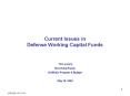 Current Issues in Defense Working Capital Funds PowerPoint PPT Presentation
