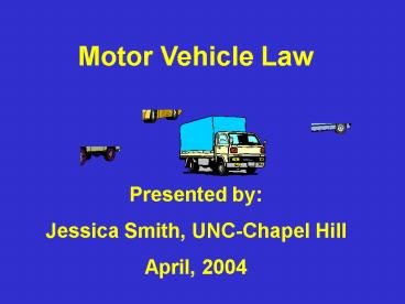 Motor Vehicle Law