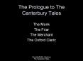 The Prologue to The Canterbury Tales PowerPoint PPT Presentation