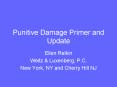 Punitive Damage Primer and Update PowerPoint PPT Presentation