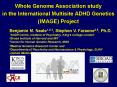 Whole Genome Association study in the International Multisite ADHD Genetics IMAGE Project PowerPoint PPT Presentation