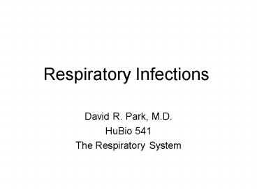 Respiratory Infections