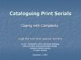 Cataloguing Print Serials PowerPoint PPT Presentation