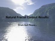 Natural Fractal Contest Results: