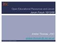 Open Educational Resources and Jorum PowerPoint PPT Presentation
