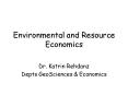 Environmental and Resource Economics PowerPoint PPT Presentation