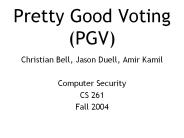 Pretty Good Voting PGV