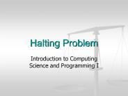 Halting Problem