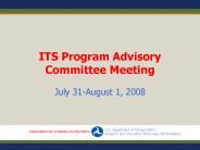 ITS Program Advisory Committee Meeting