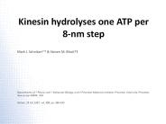Kinesin hydrolyses one ATP per 8-nm step