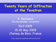 Twenty Years of Diffraction at the Tevatron