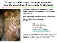 Terrestrial carbon cycle parameter estimation