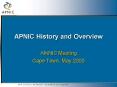 APNIC History and Overview PowerPoint PPT Presentation