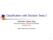 Classification with Decision Trees I