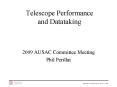 Telescope Performance and Datataking PowerPoint PPT Presentation