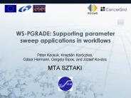 WSPGRADE: Supporting parameter sweep applications in workflows