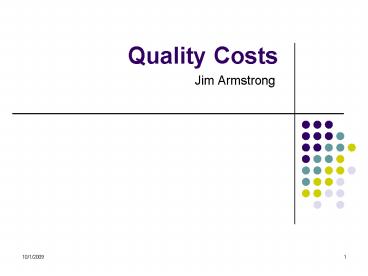 Quality Costs