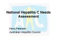 National Hepatitis C Needs Assessment PowerPoint PPT Presentation