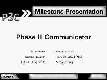 Phase III Communicator