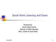 Social Work Licensing and Exam