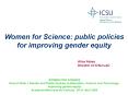 WOMEN FOR SCIENCE PowerPoint PPT Presentation