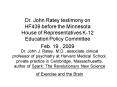 Dr. John J. Ratey, M.D., associate clinical professor of psychiatry at Harvard Medical School, priva PowerPoint PPT Presentation