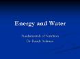 Energy and Water PowerPoint PPT Presentation