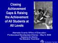 Closing Achievement Gaps PowerPoint PPT Presentation