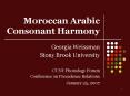 Moroccan Arabic Consonant Harmony PowerPoint PPT Presentation