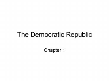 The Democratic Republic