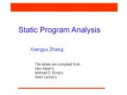 Static Program Analysis
