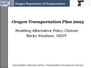 Oregon Transportation Plan 2005