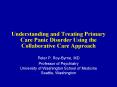 Understanding and Treating Primary Care Panic Disorder Using the Collaborative Care Approach PowerPoint PPT Presentation