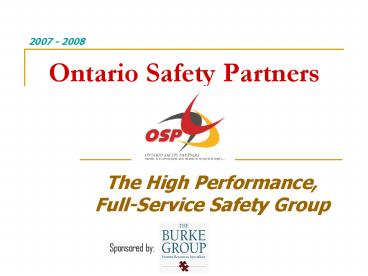Ontario Safety Partners