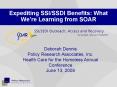Expediting SSISSDI Benefits: What Were Learning from SOAR PowerPoint PPT Presentation