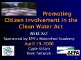 Promoting Citizen Involvement in the Clean Water Act PowerPoint PPT Presentation